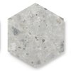 Lucida Surfaces LUCIDA SURFACES, MosaiCore Bone Quartz Hexagon 8.8 in. x10.375 in. 3mm 28MIL Glue Down Luxury Vinyl Tiles , 25PK SC-4154